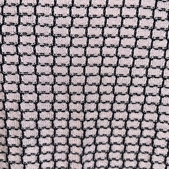 Ming Wang Blush Pink & Black Silver Button Knit Blazer Cardigan - M - Picture 9 of 13